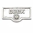 thumbnail image 1 of 25 Switch Plate Tags DECK Name Signs Labels Chrome Brass | Renovator's Supply, 1 of 2