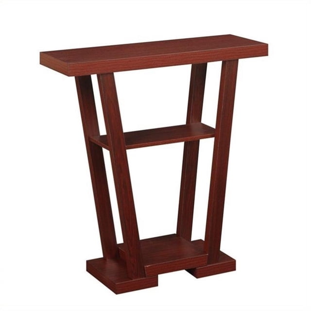 Convenience Concepts Console Newport V en Fini Bois Espresso avec Tablettes