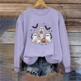 thumbnail image 7 of Aboser Lovely Halloween Sweatshirts for Women Graphic Shirt Classic Crewneck Tunics Warm Cozy Long Sleeve Pullover Sweatshirt Y2k Clothes, 7 of 7