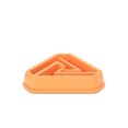 thumbnail image 1 of Greeniant Comedero para mascotas pequeñas de forma Triangular, antiderrames lento, cuencos portátiles antideslizantes para animales, platos antiasfixia, Suministros para gatos Naranja Greeniant PT003993-03, 1 of 6