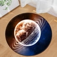 thumbnail image 2 of Vente de Liquidation Tapis Rond Design Étoile de l'Espace Terre pour Salon Chambre Tapis de Zone, 2 of 2