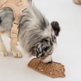 thumbnail image 3 of Dexypaws: Enrichment Lick Mat: Pup-accino - Grooved Silicone Dog Feeding Dish, Spread Food Or Treats Onto The Mat, Pet Soothing, Suction Back, 3 of 7