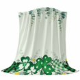 thumbnail image 6 of St. Patrick's Day Blanket Soft Cozy Warm Throw Blanket for Couch, Plush Fuzzy Flannel Fleece Blankets for Sofa, Green Shamrocks Leaf Polka Dots Bed Blankets Lightweight Gifts for Women, 50"x60", 6 of 9