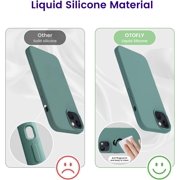 for iPhone 14 Case, Silicone Shockproof Slim Thin Phone Case for iPhone 14 6.1 inch (Calke Green)
