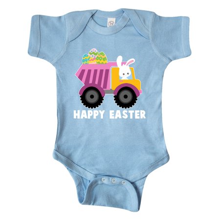 

Inktastic Happy Easter Bunny Delivering Easter Eggs Gift Baby Boy or Baby Girl Bodysuit