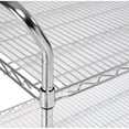 thumbnail image 2 of Nexel 2 Wire Shelves Utility Cart, Pneumatic Wheel Casters, Chrome Finish, 18"W x 30"L 18"W x 30"L x 39"H, 2 of 5