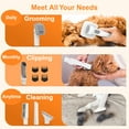 thumbnail image 5 of Monasem Dog Grooming Vacuum for Shedding, 13,200Pa Pet Grooming Vacuum Kit with Dogs Cats Clippers, 6 in 1 Low Noise Home Cleaning Tool, 5 of 14
