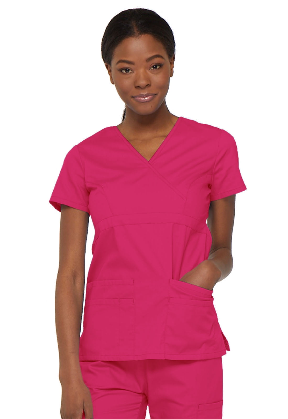 DICKIES Healthcare T Shirt Scrub Nurse Medical Uniform Red Pink Black White Blue 