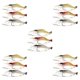 thumbnail image 1 of Señuelos de silicona blanda Greeniant Lote de 12 cebos de pesca artificiales 7.5 cm, 1 of 6