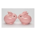 thumbnail image 3 of Cosmos 61107 Gifts Ceramic Pink Bunny Salt and Pepper Set, 3-3/4 Inches High, 3 of 3