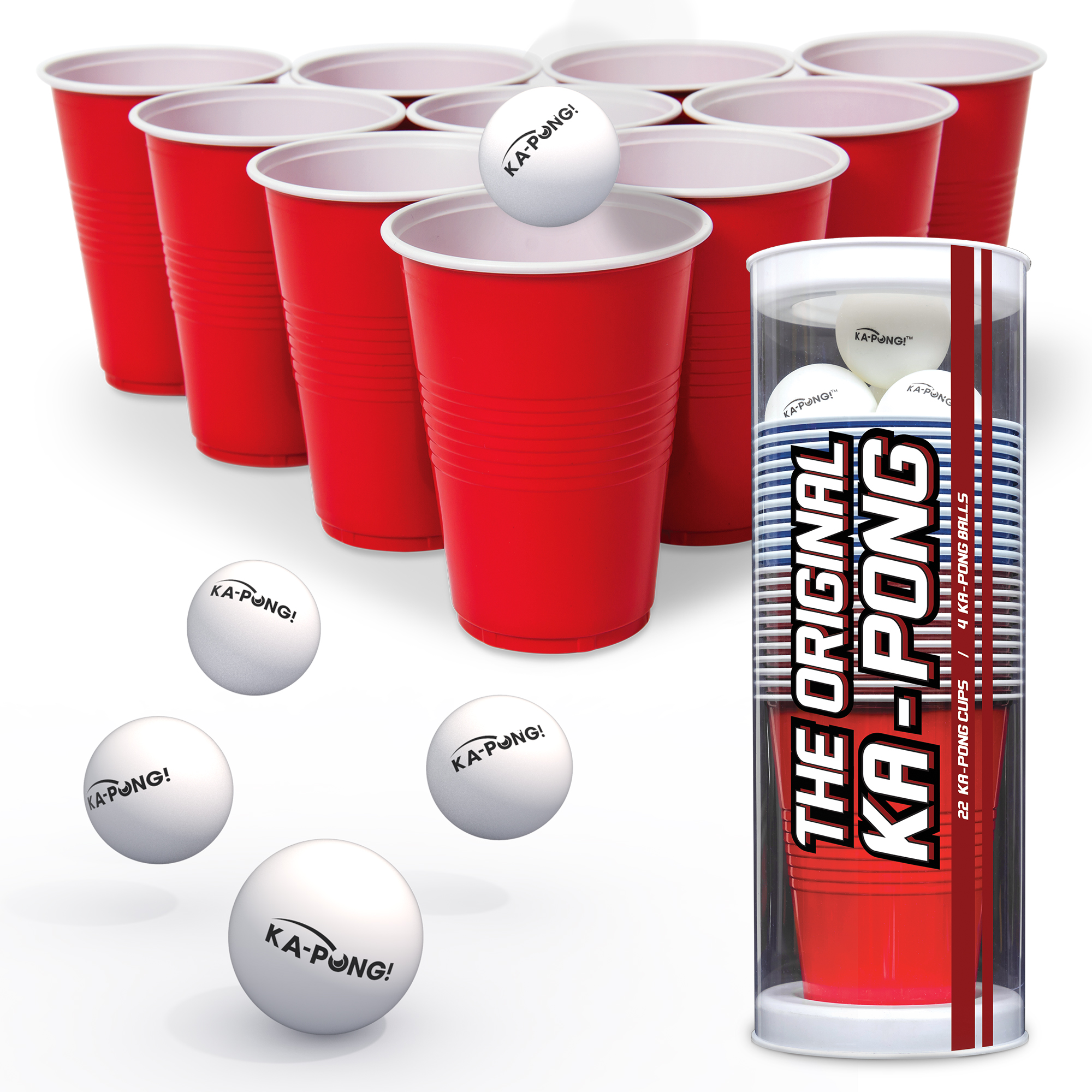 EastPoint Sports Ka-Pong Plastic Cup Party Game Set - 22 Plastic Cups and 6 Ping Pong Balls