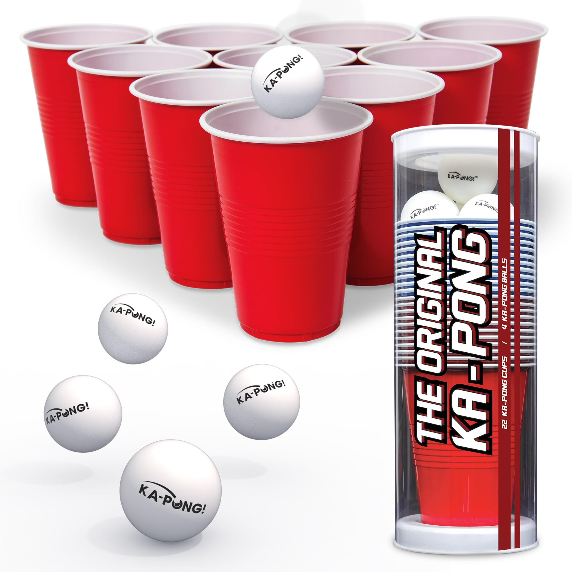 EastPoint Sports Ka-Pong Plastic Cup Party Game Set - 22 Plastic Cups and 6 Ping Pong Balls