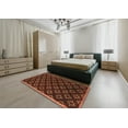 thumbnail image 4 of Ahgly Company Indoor Rectangle Contemporary Mahogany Brown Abstract Area Rugs, Swatch Sample, 4 of 6