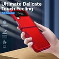 thumbnail image 4 of Dteck Case For Samsung Galaxy Z Flip 4 5G, Shockproof Folding Heavy Duty Rugged Protective Phone Case Cover Soft TPU Bumper, Red+Rose, 4 of 7