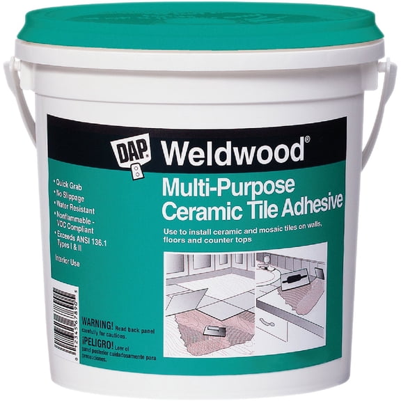 DAP 00141 Weldwood Multi-Purpose Flooring Adhesive 1 qt for Interior Use