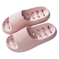 thumbnail image 4 of Xucatan Women's Perforated EVA Shower Slippers, Quick Dry Bathroom Sandals with Non Slip Textured Sole, Anti Odor Washable Lightweight Home Shoes, Breathable Drain Holes Design for Indoor Gift, 4 of 7