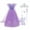 Purple Dress with Accessories, variant on Girls Sequins Princess Elsa Costume Birthday Party Christmas Fancy Dress
