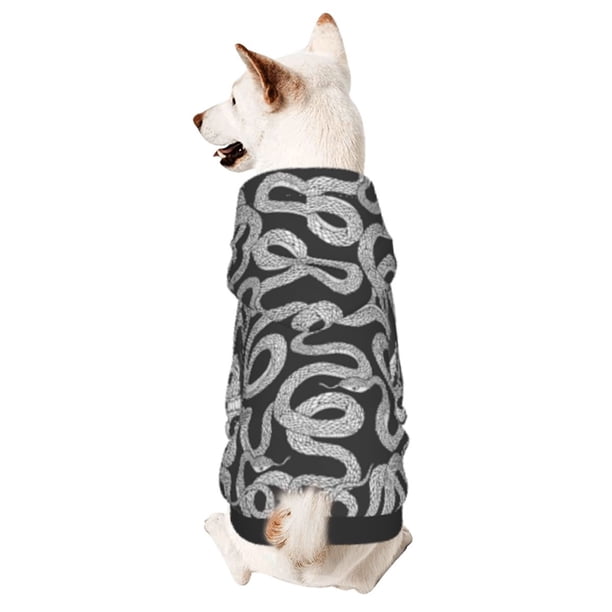 Balery Snake Sudadera con Capucha para Perros Pequeños – Ropa para Mascotas, Disfraz para Perros y Gatos, Ideal para Fiestas y Cosplay-Small