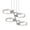 Satin White / White Interior, variant on Sonneman 2655.25W Light Guide Ring 4 Light 37-1/2" Wide Full Sized Pendant - White