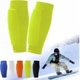 thumbnail image 1 of Pair Pack: Ski Shin Guards & Shin Pads — Calf Compression Sleeves with Honeycomb Padding — Suitable for Children, Teens, and Adults; Breathable, Lightweight Sports Protective Gear, 1 of 7