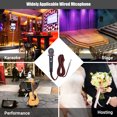 thumbnail image 4 of Labymos Muslady Dynamic Handheld Cardioid Condenser Microphone Wired Mic 4.5m/15ft Cable 6.35mm Plug for Music Singing Karaoke Stage Live Performance, 4 of 8