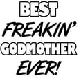 thumbnail image 3 of CafePress - Best Freakin' Godmother Eve Women's Light Pajamas - Women's Short Sleeve Print T-Shirt and Pants Light Cotton Pajama Set, 3 of 7