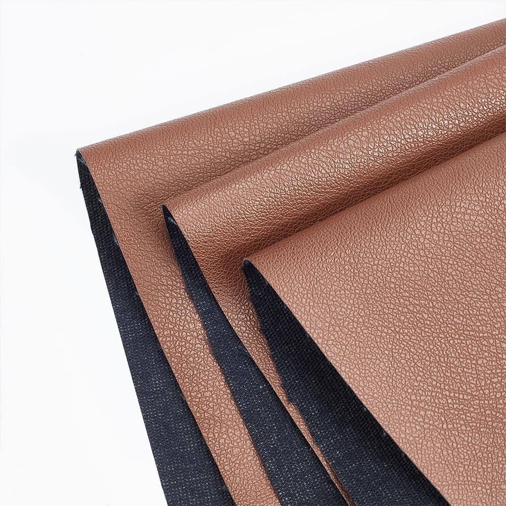 1pc 55×39inch PU Leather Fabric Leather Sheets Faux Leather Material Soft Upholstery Leather for Upholstery Crafts Sofa Handbag Sewings Black