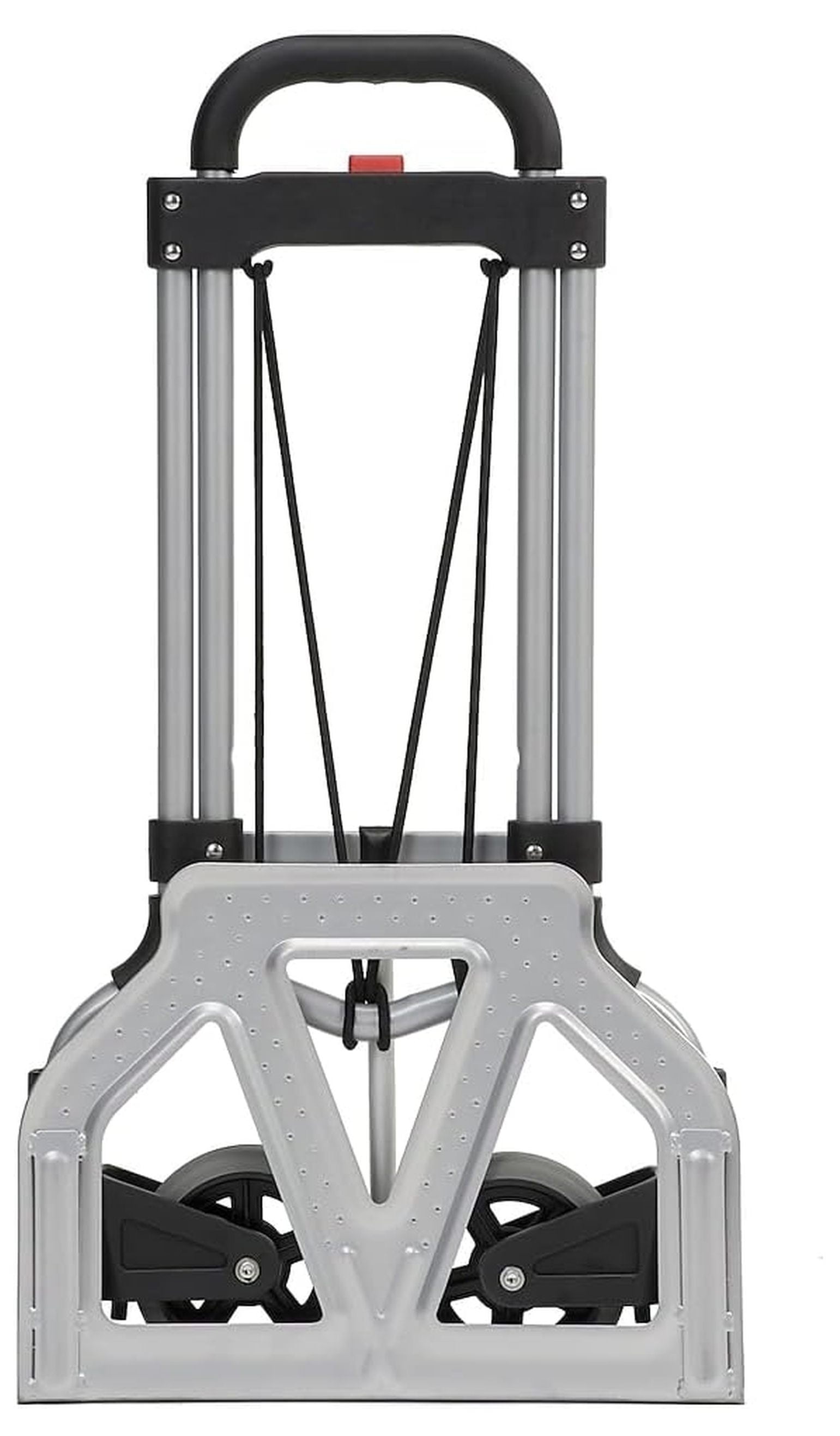 Steel Foldable Hand Truck with Telescoping Handle and 5-inch Rubber Wheels, 160 lb. Capacity (MCI-S-SS)