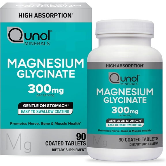Qunol Magnesium Glycinate 300mg, 90ct