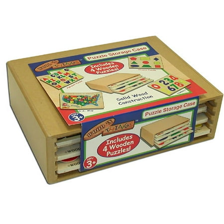 Wood 'N Things Wood Puzzle Storage Case Prepack