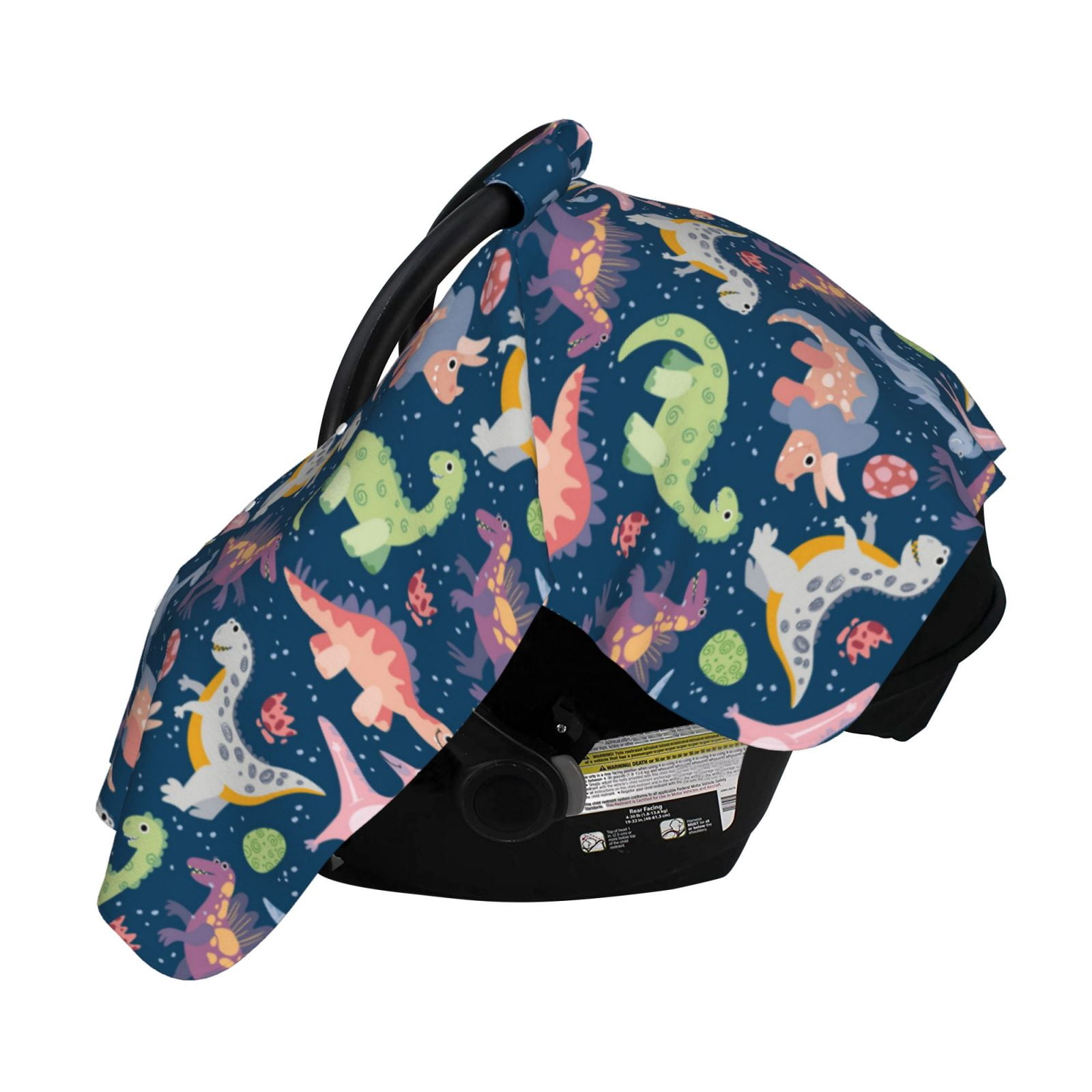 Naloa Dinosaur Baby Car Seat Cover, Breathable Baby Carrier Cover, Multiuse Baby Carrier Cover & Nursing Breastfeeding Cover