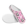 thumbnail image 3 of Wukai Funny Panda Draws A Heart Print Women's Indoor Bedroom Slipper Slip On Shoes, Unisex House Shoes with Anti-Skid Sole for Men, Gift for Women Men-46/47, 3 of 7