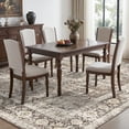 thumbnail image 5 of SIXHOME 9'x12' Washable Area Rug for Living Room Vintage Medallion Distressed Carpet Soft Low Pile Large Rug for Bedroom Dining Room Office Retro Indoor Home Decor Brown, 5 of 6