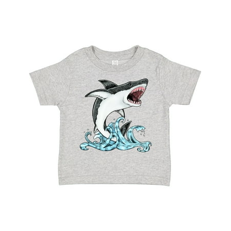 

Inktastic Great White Shark Jumping Gift Toddler Boy or Toddler Girl T-Shirt
