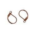 thumbnail image 2 of 50 PC Francés Pendientes Leverback Hallazgos Earwire Ganchos De Bucle Abierto De Cobre Bricolaje Sunnimix Gancho de alambre de oreja de Leverback francés, 2 of 5