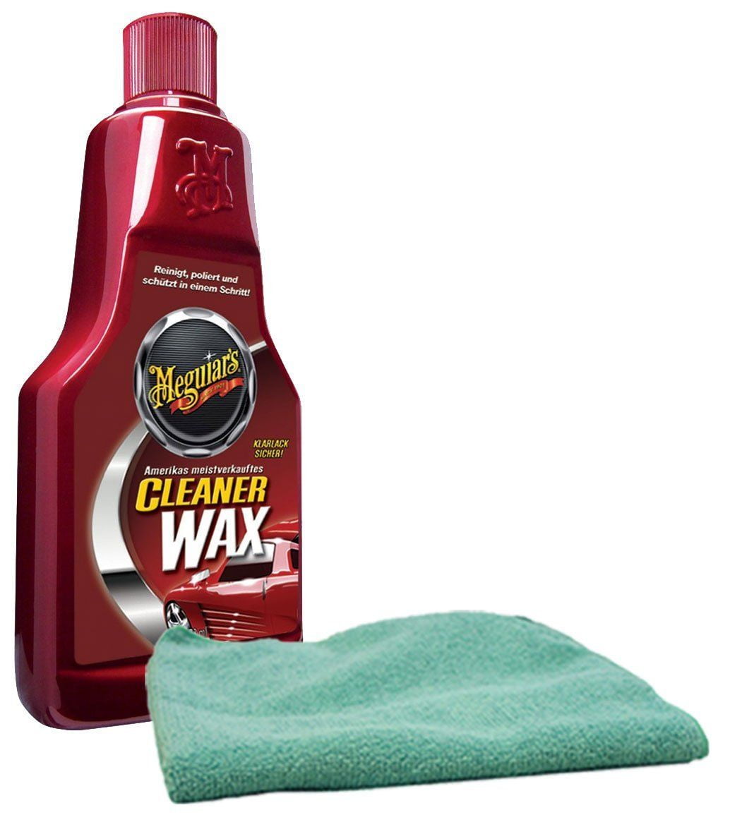 Meguiar's Liquid Cleaner Wax (16 oz.) & Microfiber Cloth Kit