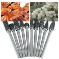thumbnail image 4 of Metalworking Tool, Metal Rotary Bit,10pcs Tungsten Carbide Steel Rotary Files Burr Set 3mm Shank 6mm Cutting Head Diameter, 4 of 7