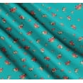 thumbnail image 3 of Soimoi Green Cotton Cambric Fabric Leaves & Peony Floral Fabric Prints By Yard 56 Inch Wide, 3 of 7
