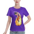 thumbnail image 1 of Women's Basic Short Sleeve T-Shirt Dragon Ball Wukong, 1 of 6