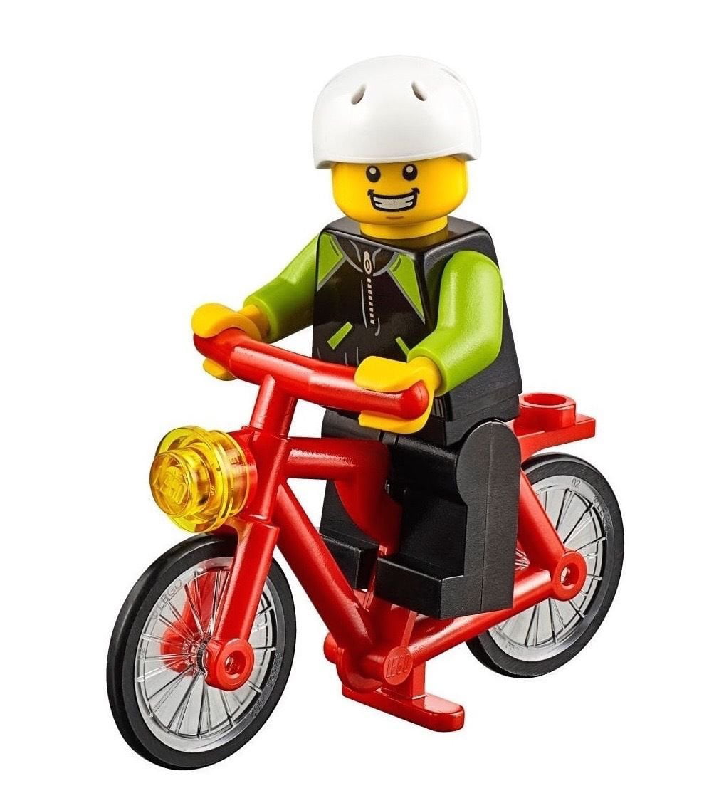 NEW LEGO RED BICYCLE minifigure bike figure minifig 60134 city town 
