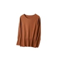 thumbnail image 1 of Minnieouse Ropa interior térmica femenina Tops manga larga sin costuras cómodo otoño Oficina dormir ropa interior camisa cálida para mujer Prendas para la parte del cuerpo Marron oscuro 6XL Minnieouse AP013722-12, 1 of 6