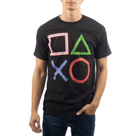 Playstation Controller Buttons Men's and Big Men's Graphic T-shirt