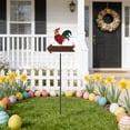 thumbnail image 1 of Cheapark Metal Style Easter Courtyard Decoration Flower Stake And Ornament Pendant, 1 of 6