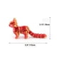 thumbnail image 5 of Arcoíris articulado con diseño de gato QINGMIAO impreso en 3D, 15 x 9 cm, 5 of 7