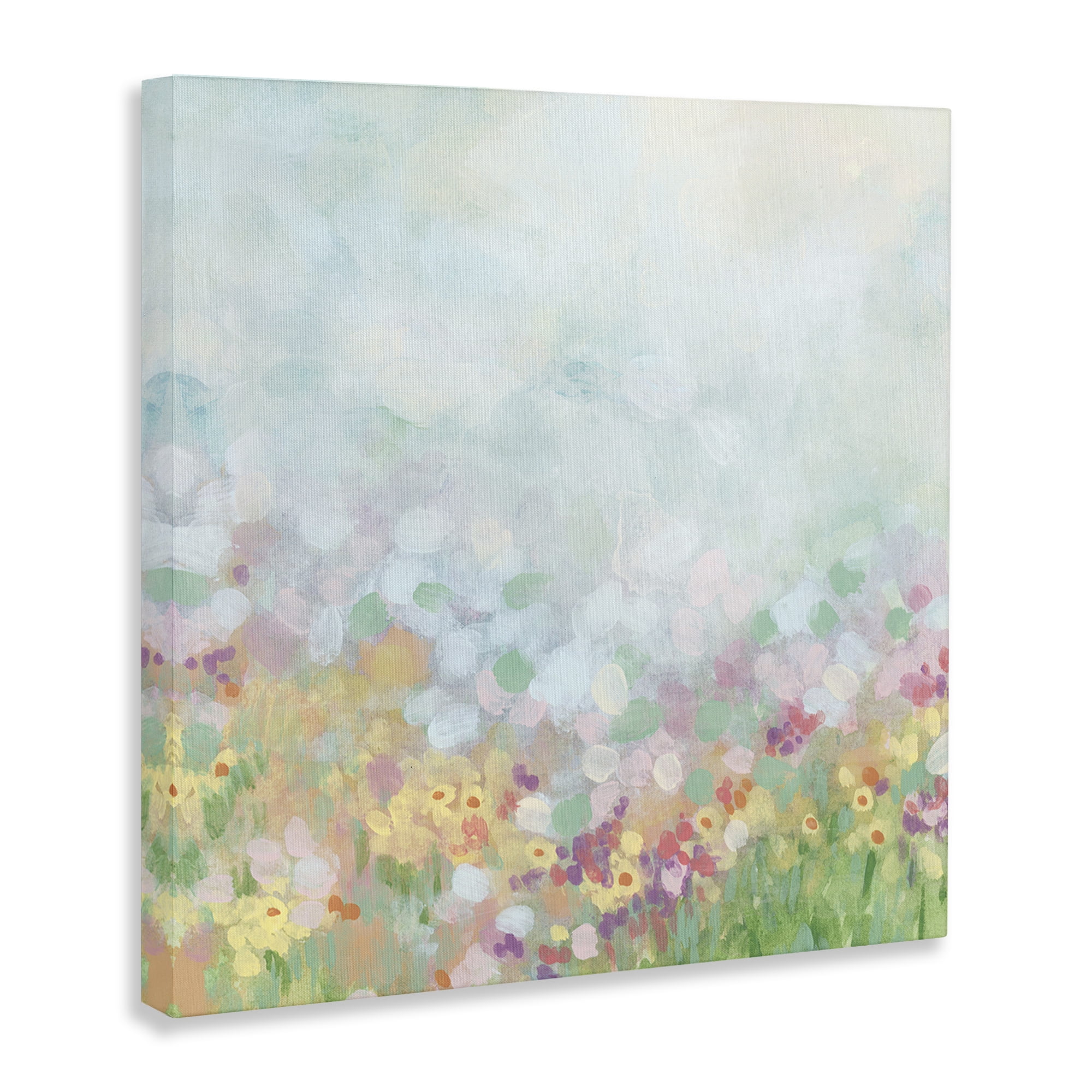 Stupell Industries Abstract Daisy Field Abstract Painting Gallery Wrapped Canvas Art Print Wall Art, 36 x 36