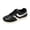 Black, variant on IEMIEMIEM Women's Sneakers Striped Faux Leather Retro Low Top Breathable Mesh Lace Up Comfort Flat Casual Walking Trainers 7.5 wide