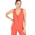 thumbnail image 4 of Jumpsuit sin mangas Roman Fashion /Juvenil, 7183 (Ladrillo) naranja oscuro M, 4 of 5