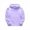 Purple, variant on Kids Basic Hoodies Fall Winter Long Sleeve Lined Plain Hooded Sweatshirt with Pockets for Boy Girl Pullover Top