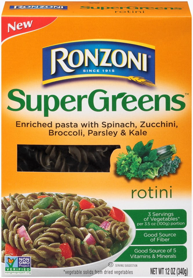 Ronzoni SuperGreens Rotini, 12Ounce Box