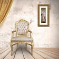 thumbnail image 3 of Vrubel, Mihail Aleksandrovic 7x14 Gold Ornate Wood Framed with Double Matting Museum Art Print Titled - Portrait of a Woman at a Grand Piano, 3 of 4